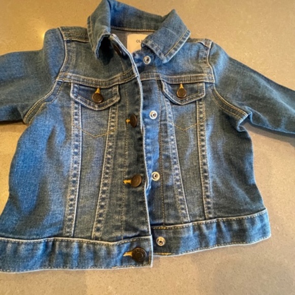 NWOT Baby Old Navy 6-12M Dark Wash Jean Jacket Denim Baby Jacket - Picture 3 of 6